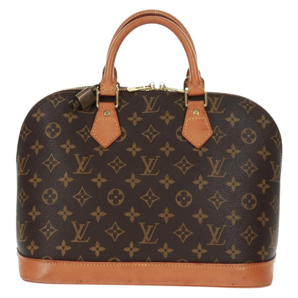 Louis Vuitton Alma Handbag Monogram Canvas Brown Canvas Handbag
