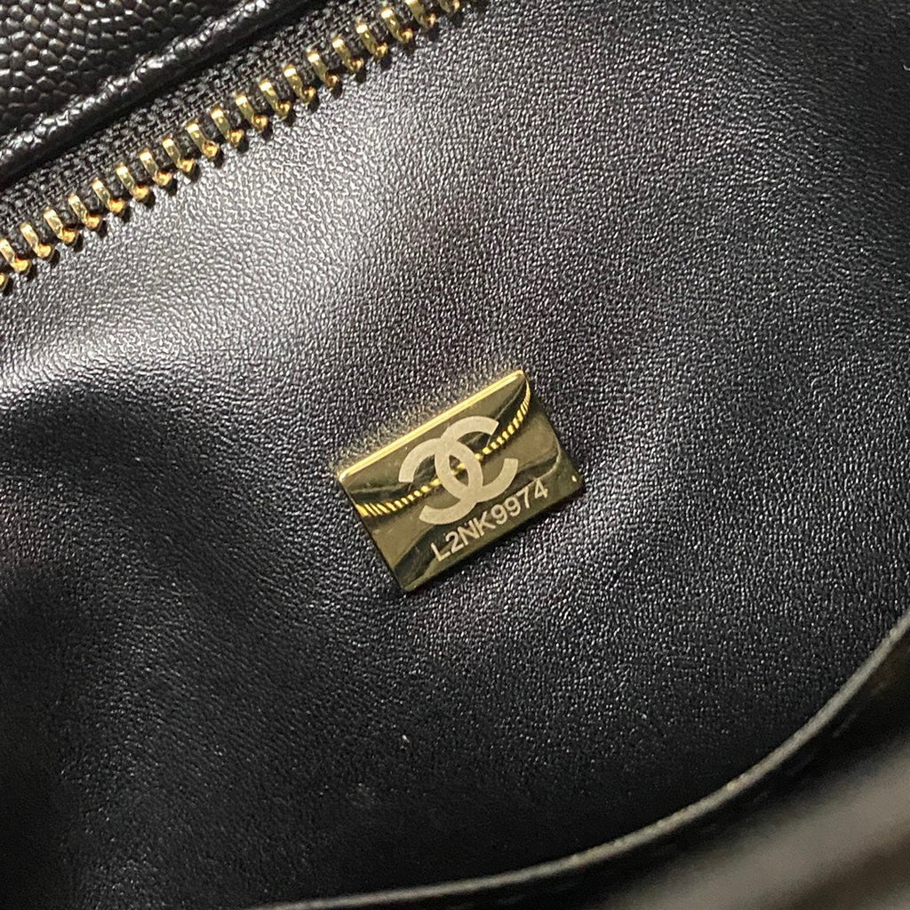 ChanelMedallion Tote Gold Hardware Caviar Black For Women Handbags, Shoulder Bags 15.6in/32cm