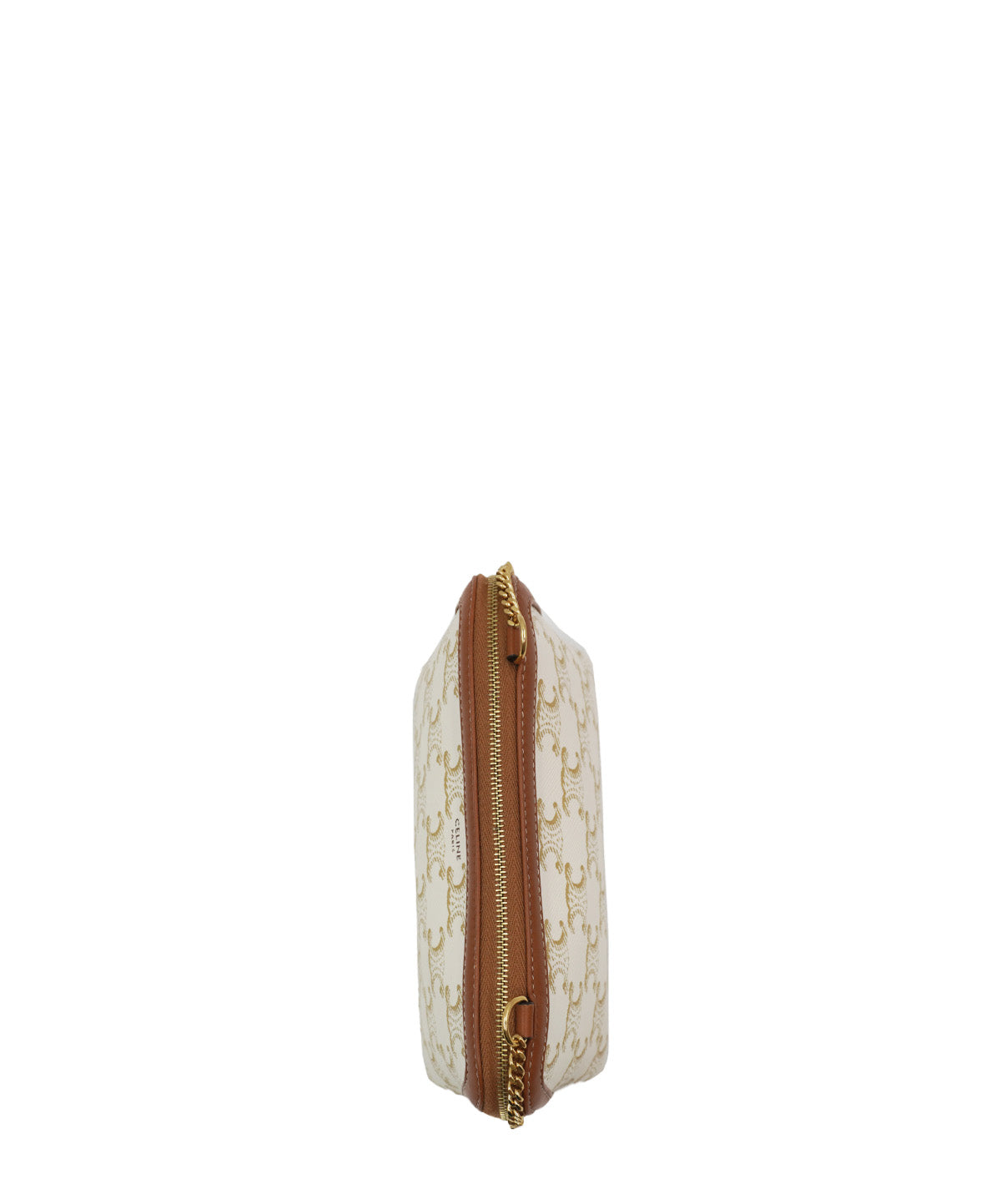 Triomphe Clutch Chain Tan, Multicolor