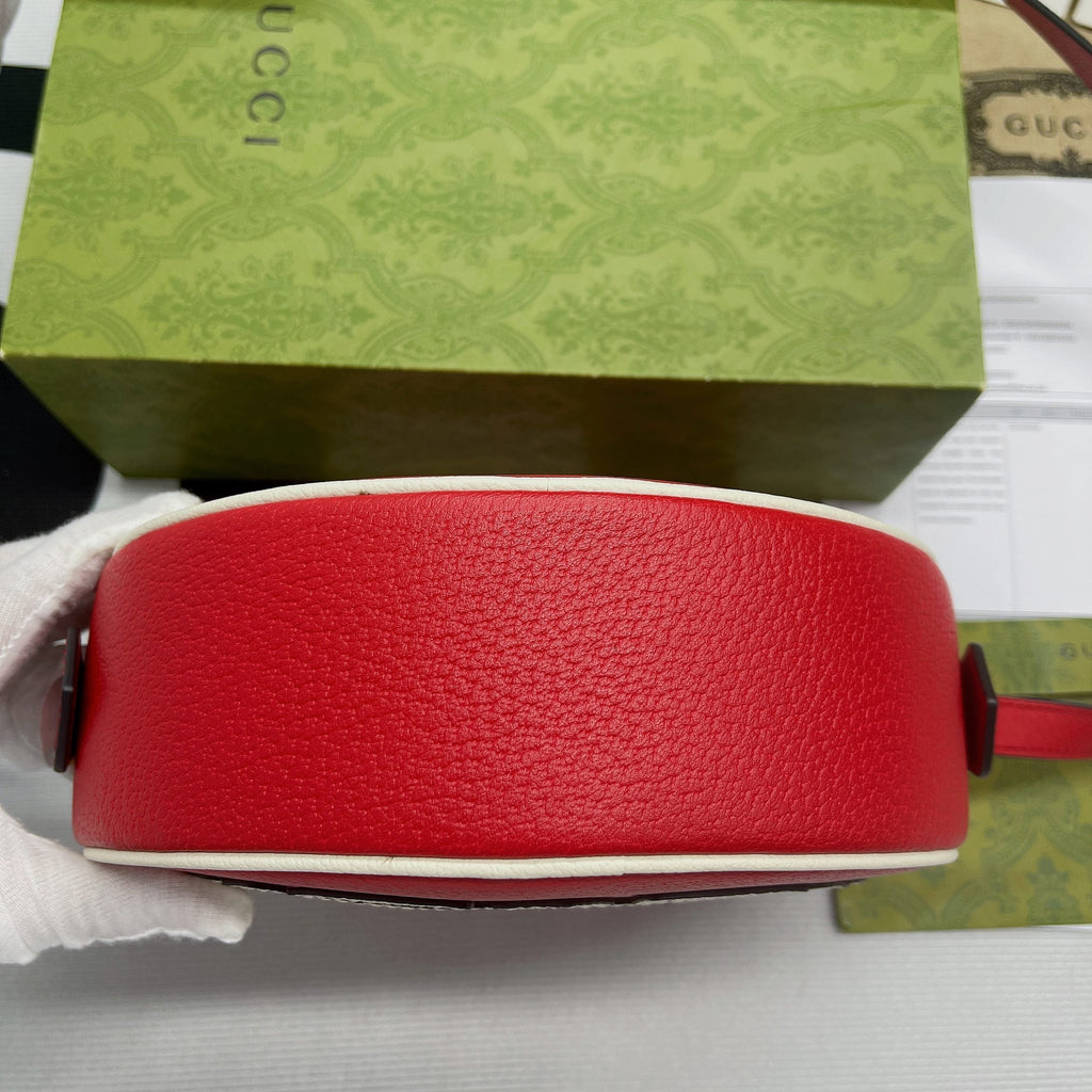 Gucci x ADiordas OphiDiora Shoulder Bag Red For Women, Women’s Bags 8.6in/22cm Gucci 702626 DJ24T 6484