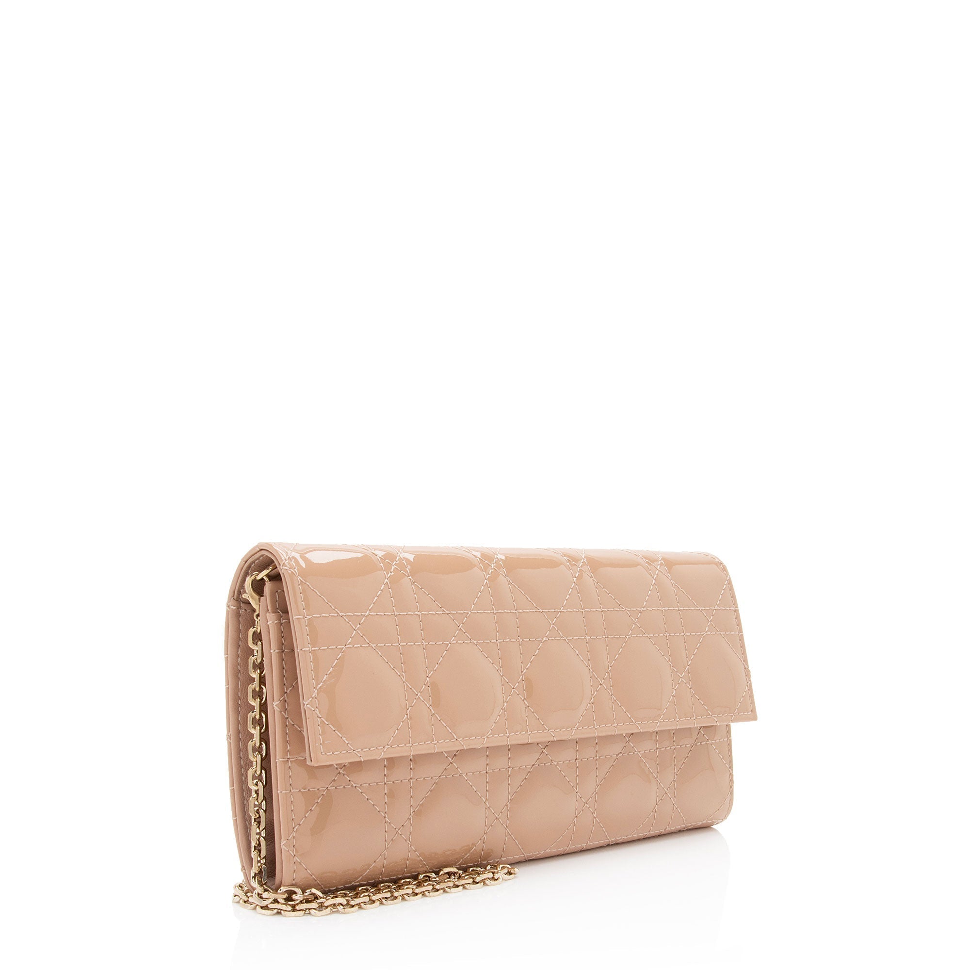 Dior  Leather Lady Dior Wallet on Chain