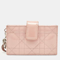 Dior Light Pink Cannage  Leather Jasmine Card Holder