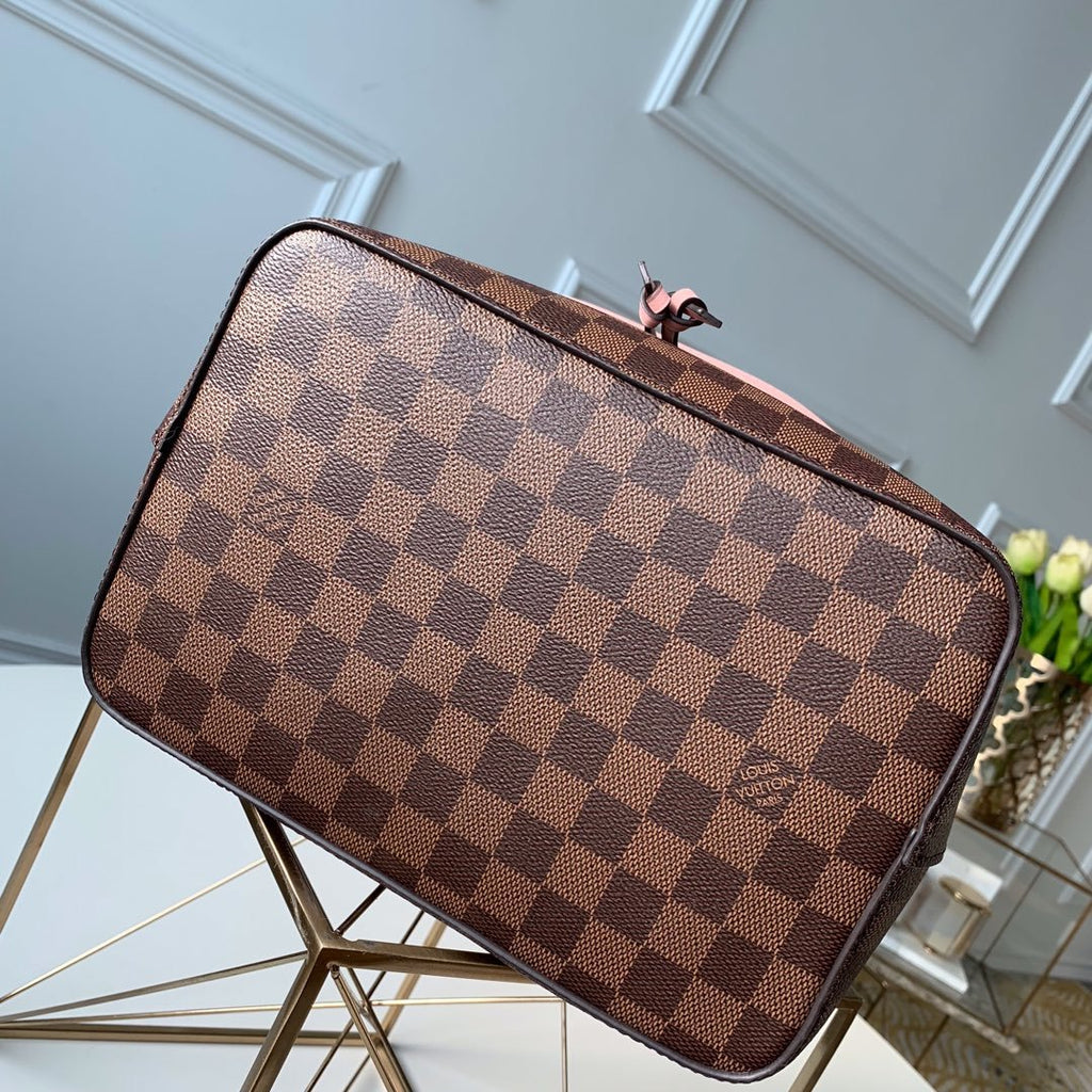 Louis Vuitton NeoNoe Bucket Bag Damier Ebene Canvas Venus Pink For Women,  Shoulder And Crossbody Bags 10.2in/26cm Louis Vuitton N40198