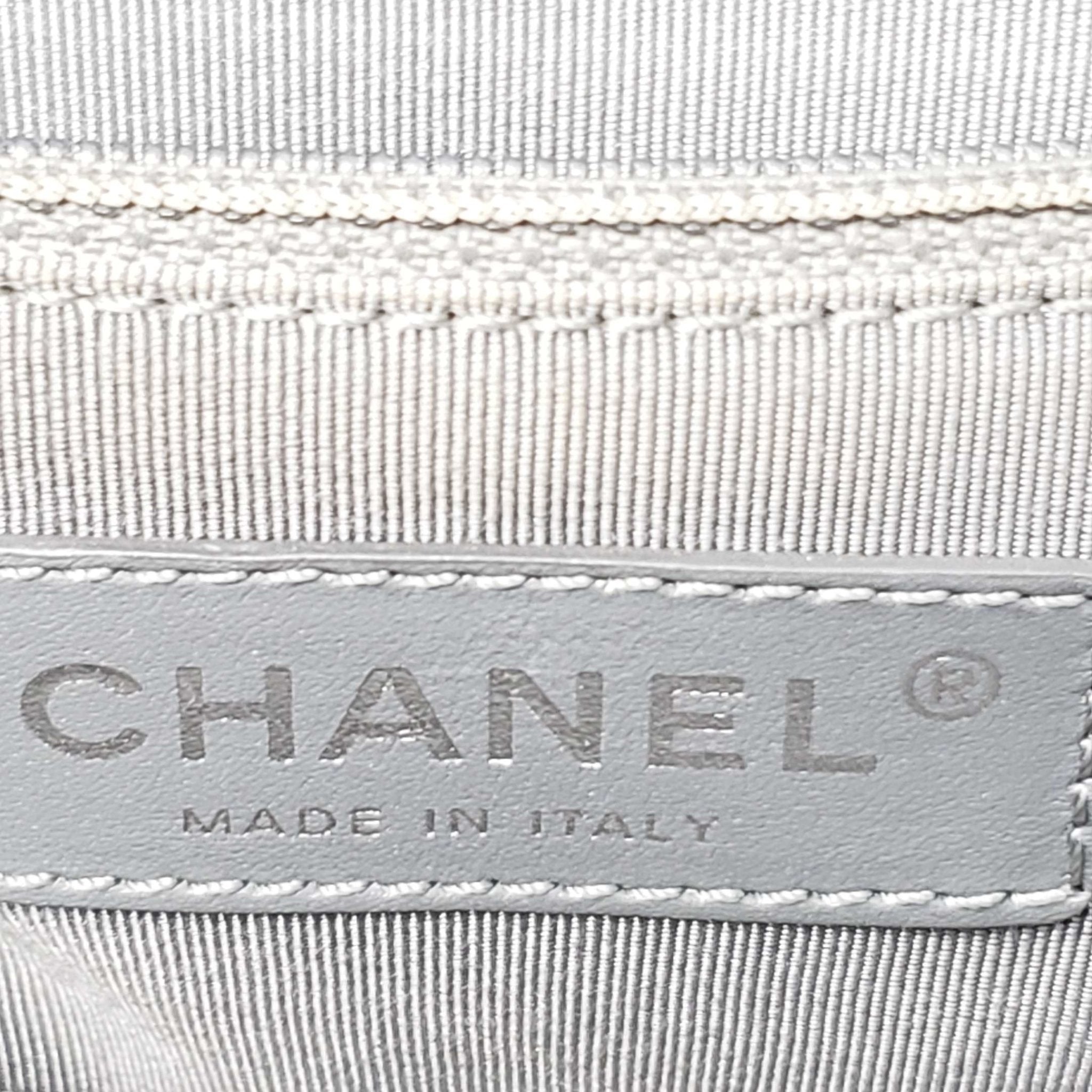 Chanel CC Executive Calfskin Navy Blue Shoulder Bag