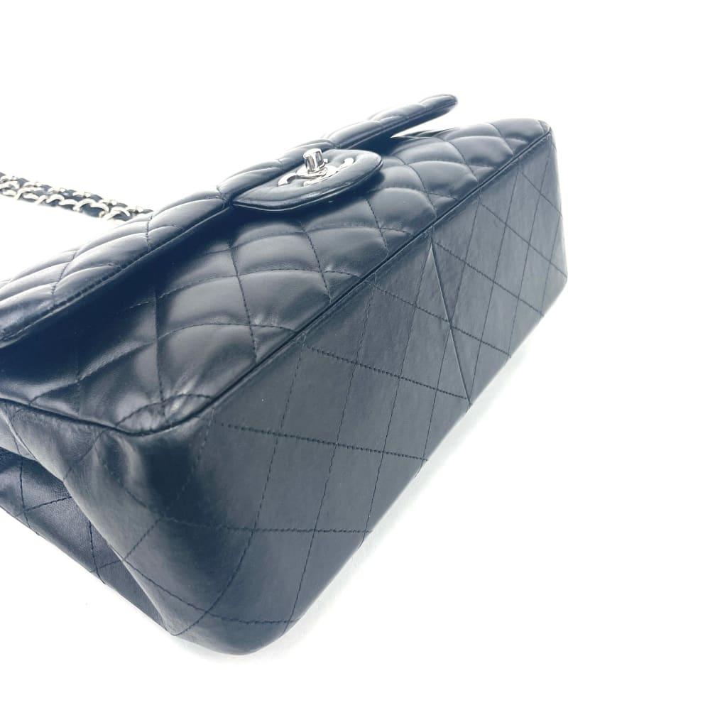 CHANEL 2010-2011 Classic Jumbo Double Flap Lambskin Bag w/SiLouis Vuittoner