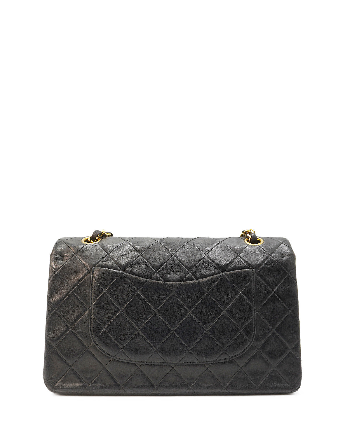 Medium Vintage Classic Double Flap GHW Black