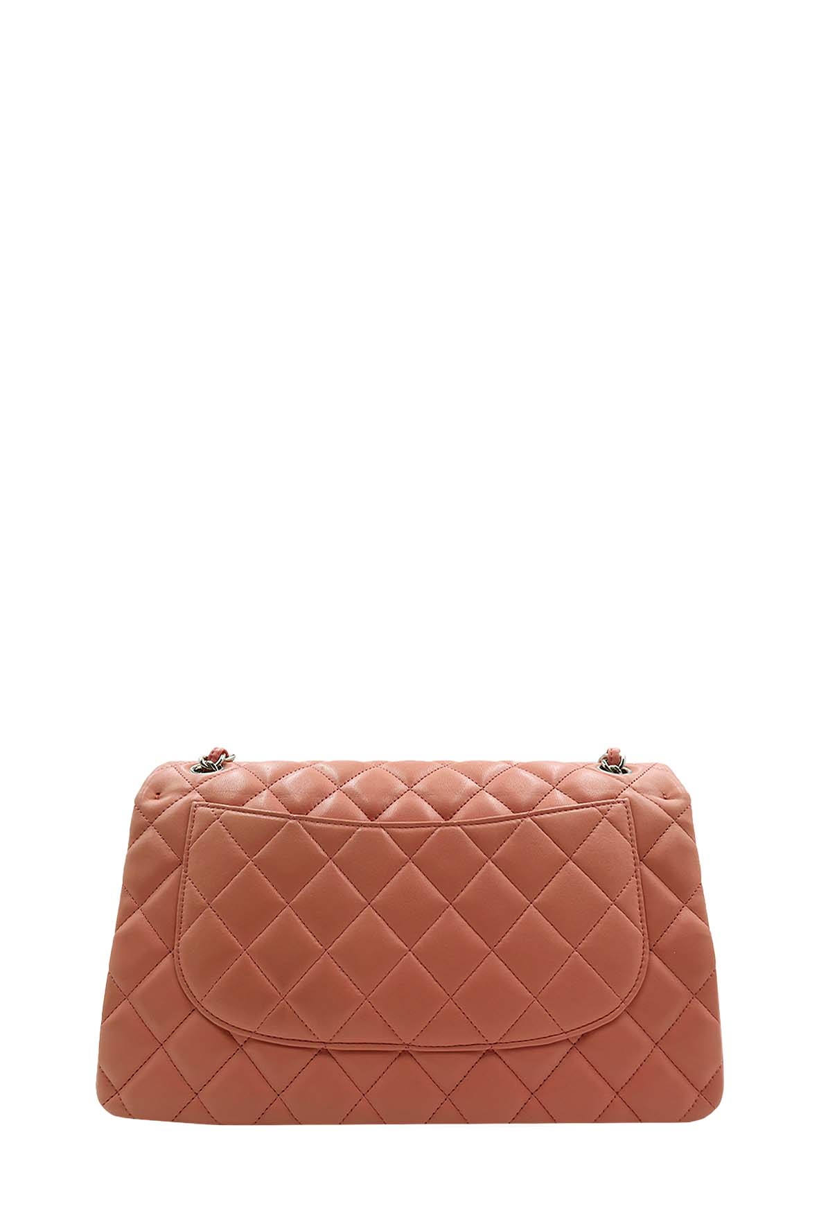 Quilted Jumbo Classic Double Flap Bag Pink