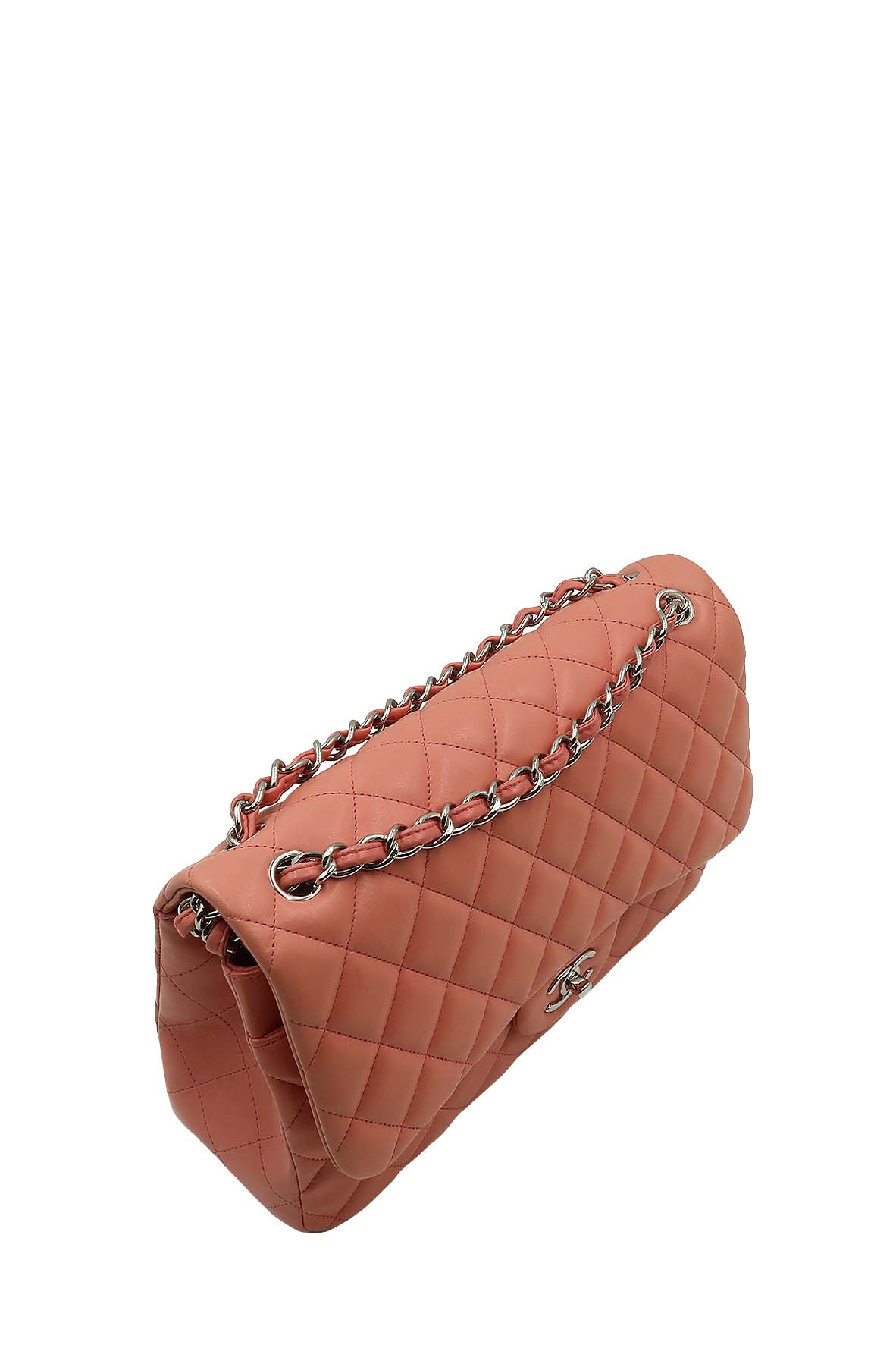 Quilted Jumbo Classic Double Flap Bag Pink