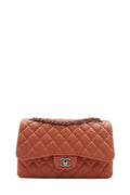 Quilted Jumbo Classic Double Flap Bag Pink