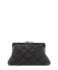 Vintage Fabric Clutch Black