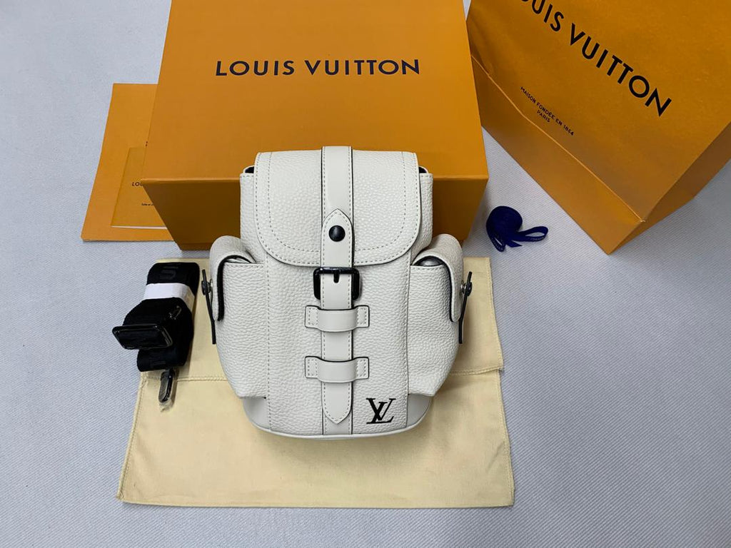 Louis Vuitton Christopher XS Taurillon White For Men, Bags, Shoulder And Crossbody Bags 7.7in/19.5cm Louis Vuitton