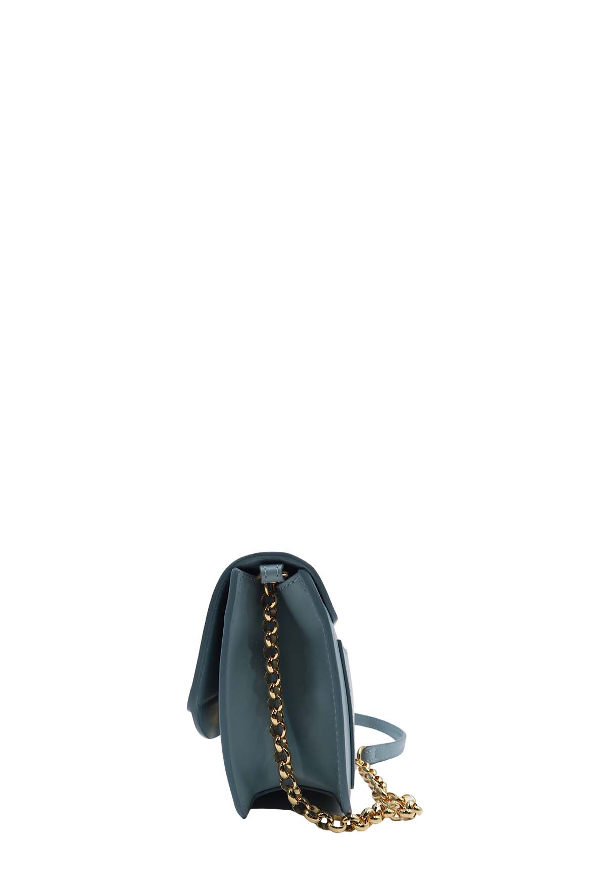 Chaneloe C Chain Clutch Faded Blue
