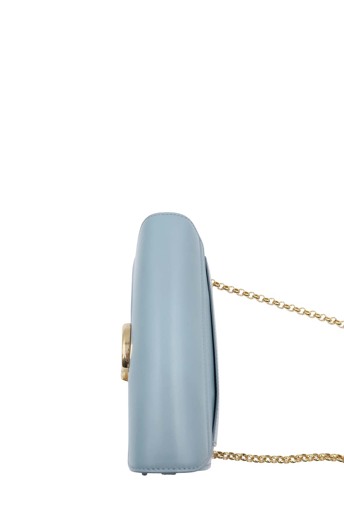 Chaneloe C Chain Clutch Faded Blue
