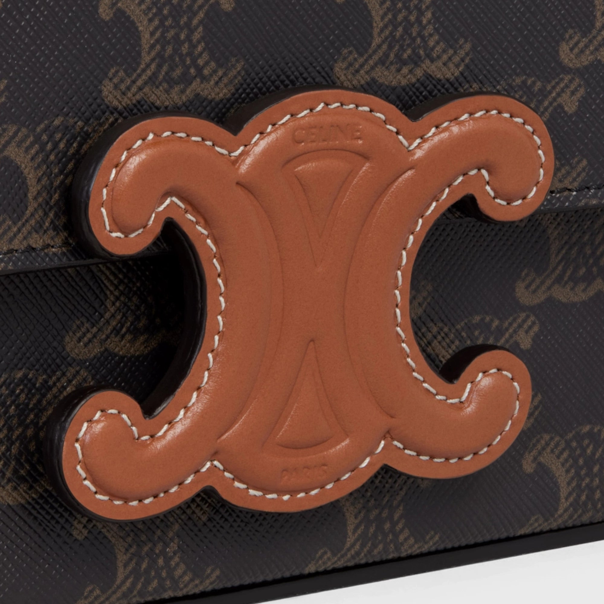 CHAIN SHOULDER BAG CUIR TRIOMPHE