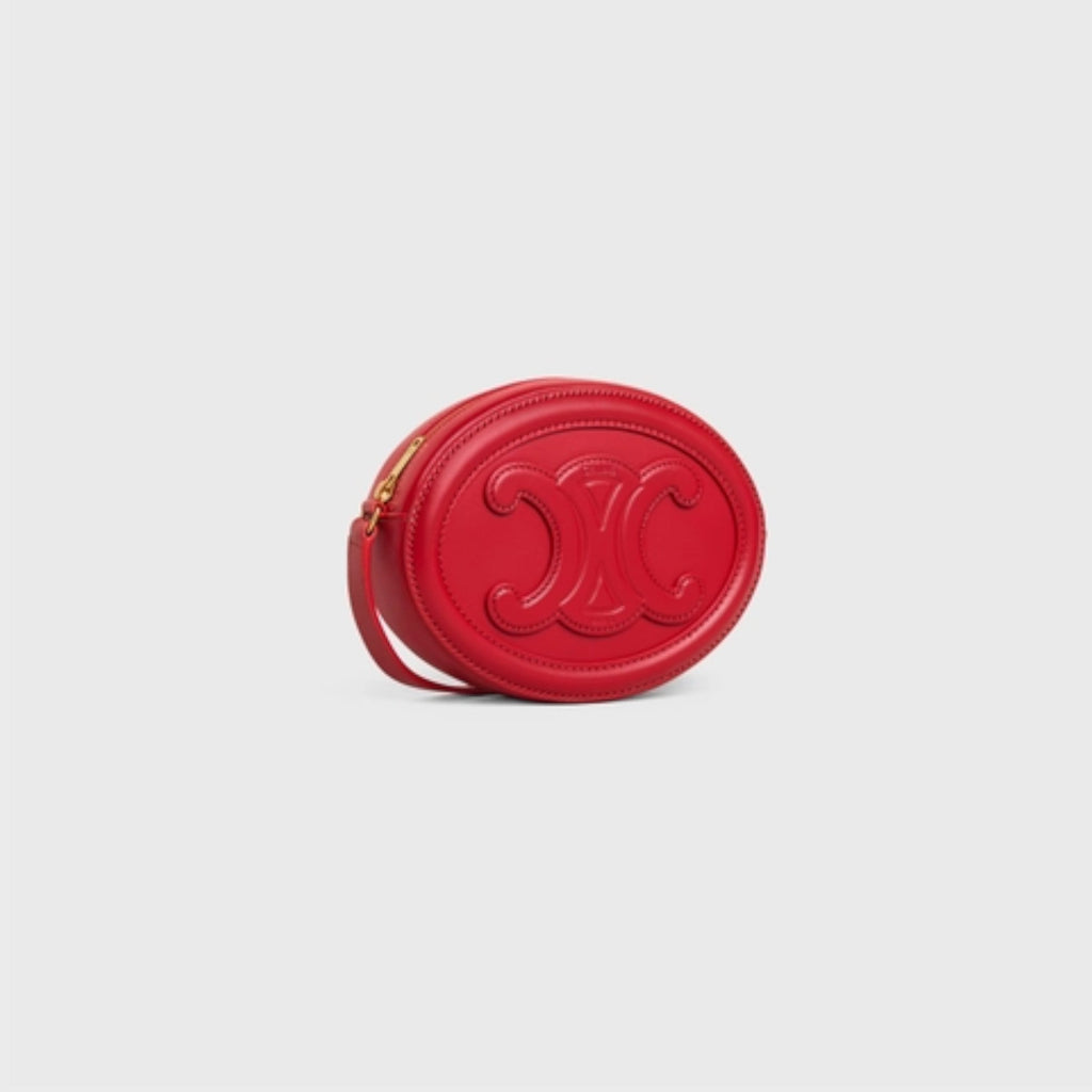 OVAL SHOULDER BAG IN TRIOMPHE