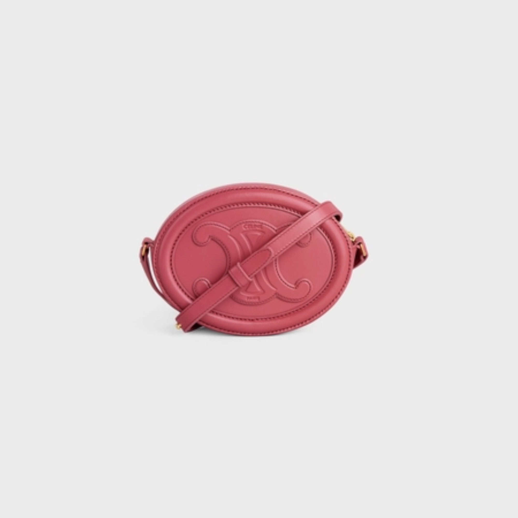 OVAL SHOULDER BAG IN TRIOMPHE