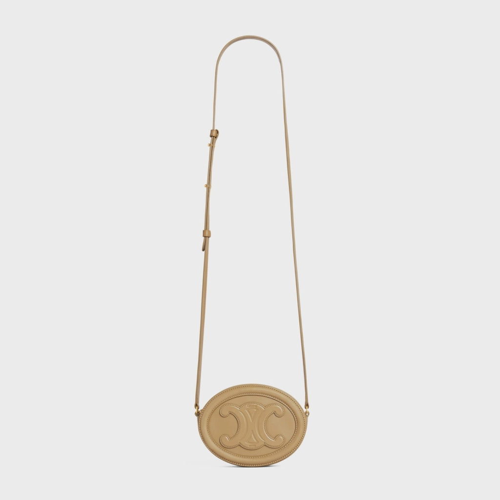 OVAL SHOULDER BAG IN TRIOMPHE
