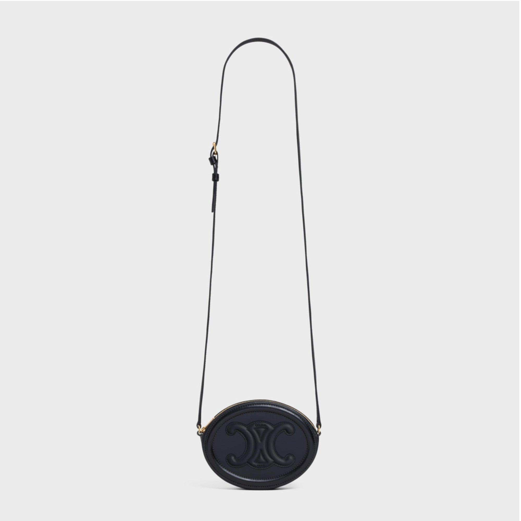 OVAL SHOULDER BAG IN TRIOMPHE