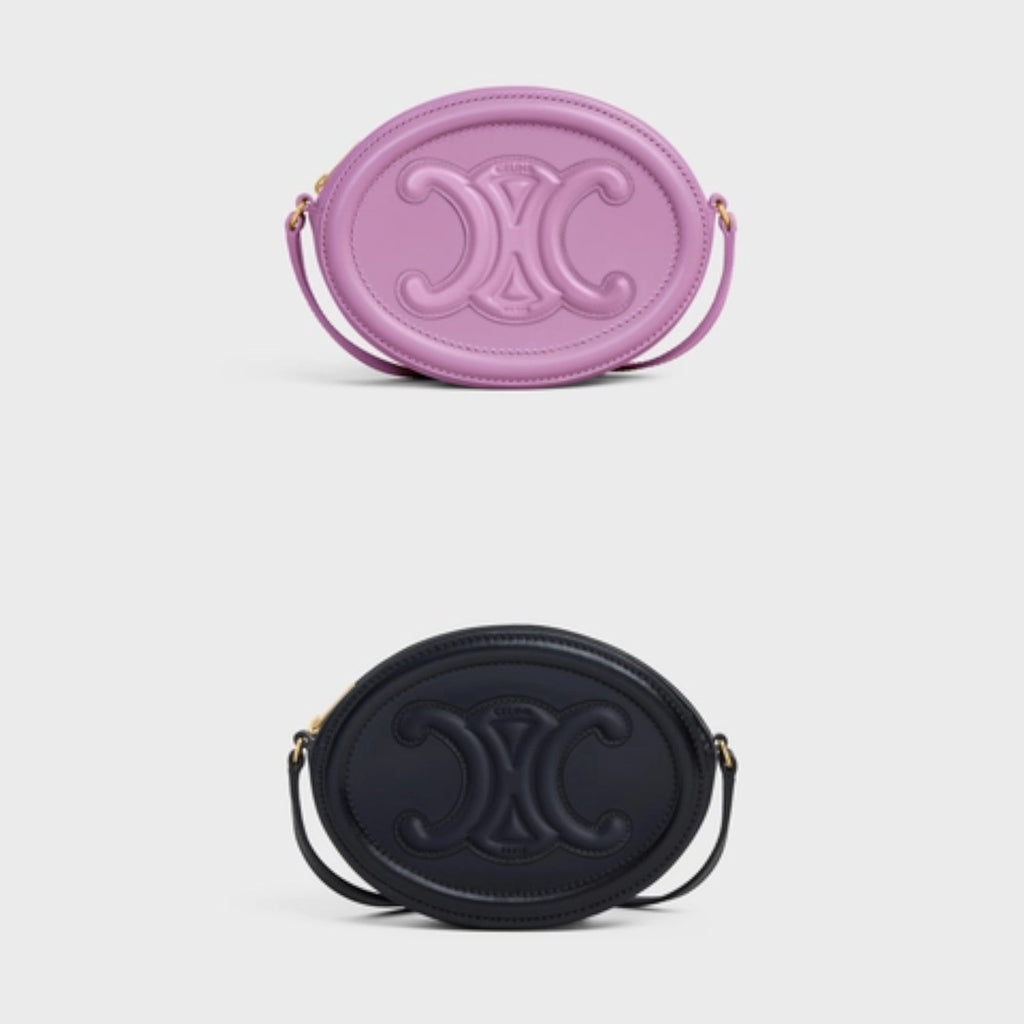 OVAL SHOULDER BAG IN TRIOMPHE