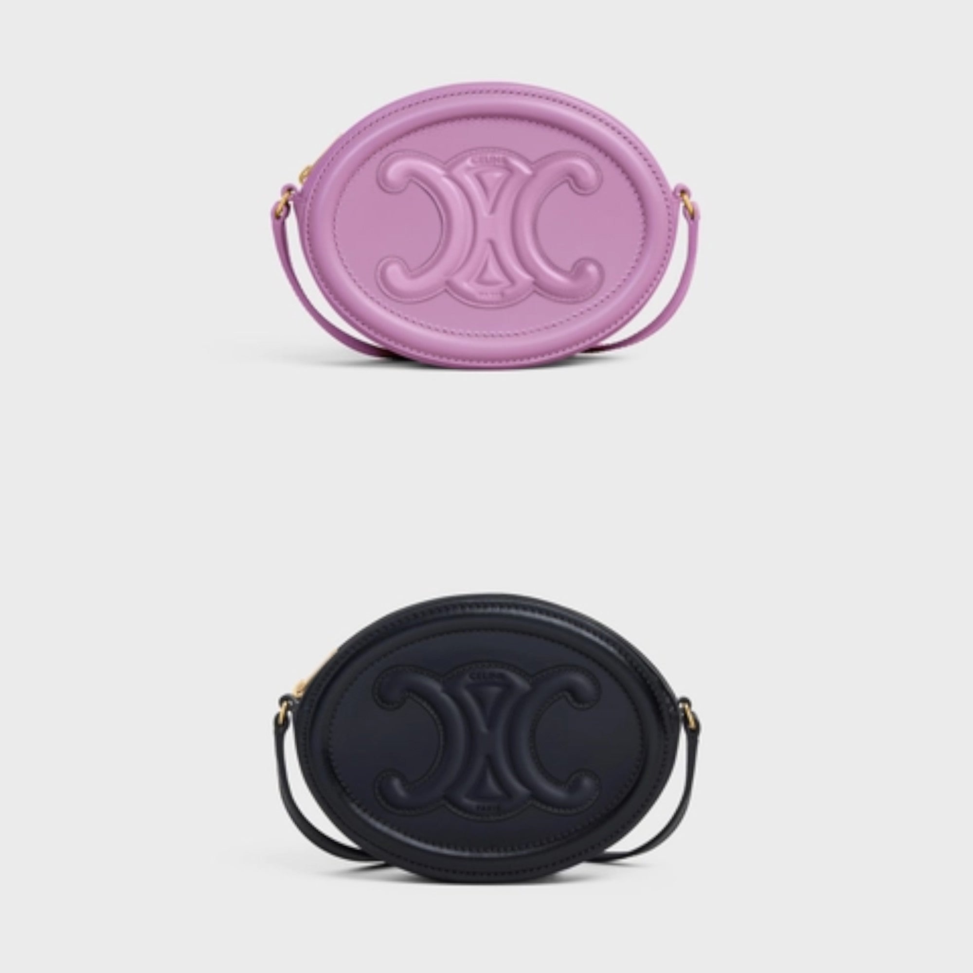 OVAL SHOULDER BAG IN TRIOMPHE