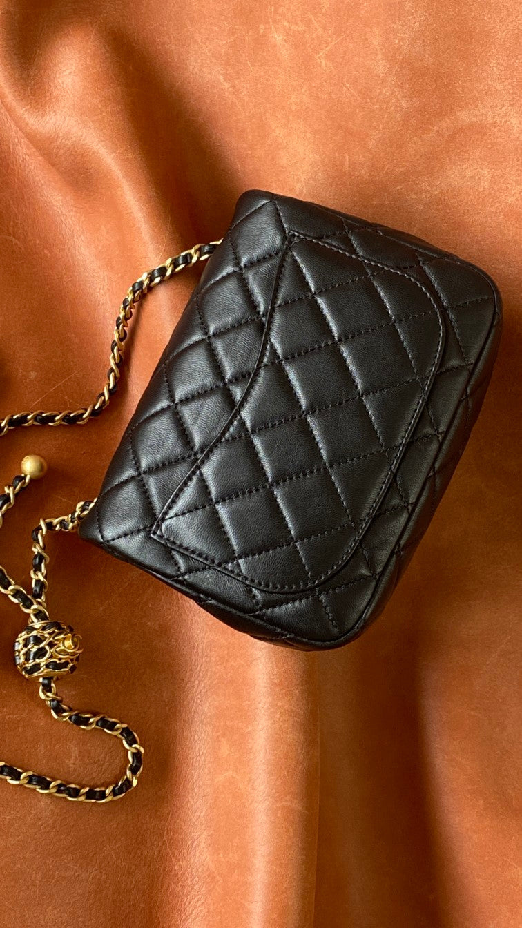 Chanel Classic Bag Black For Women Bags 7.1in/18cm