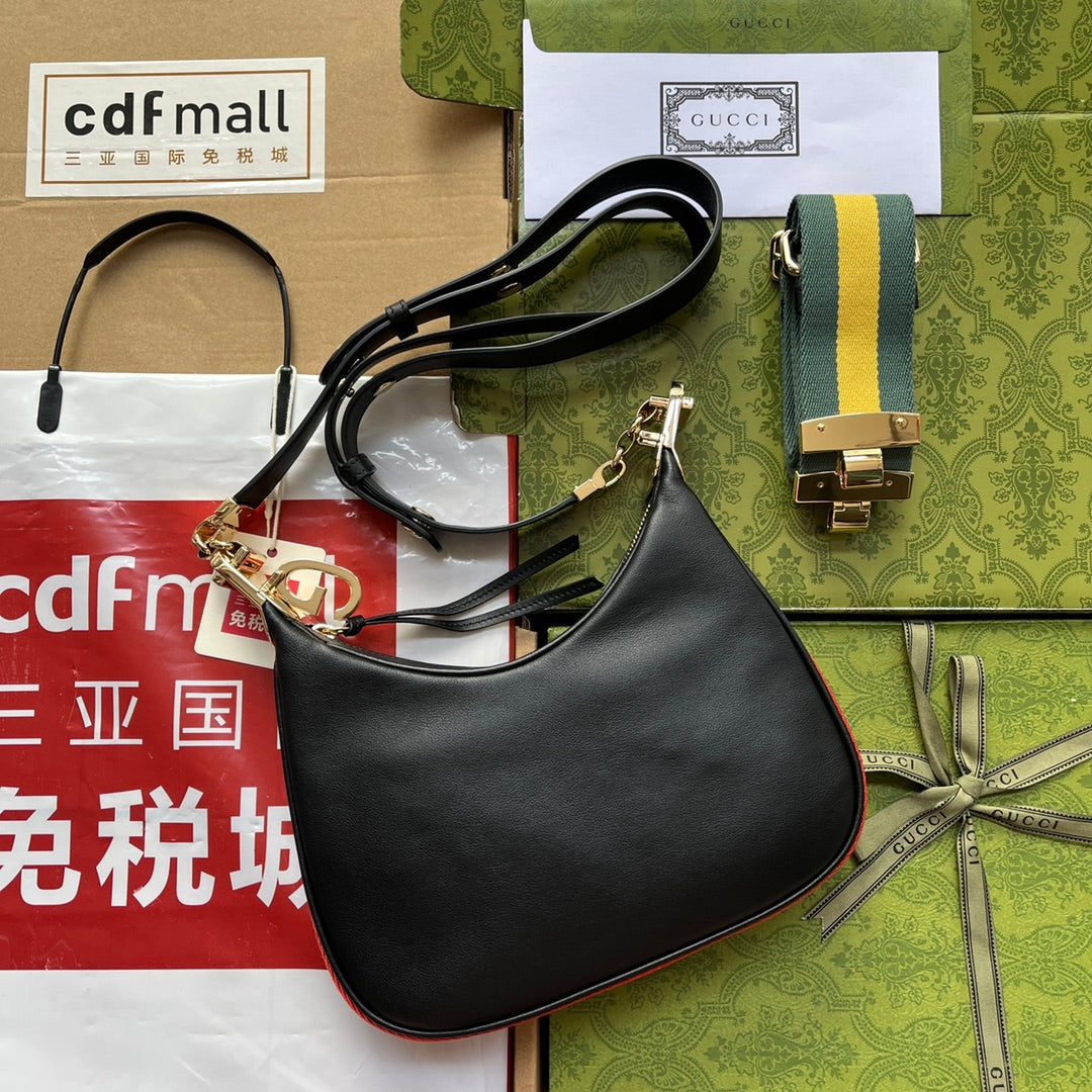 Gucci Atache Small Shoulder Bag White For Women, Women’s Bags 9in/23cm Gucci  ‎699409 UXWBG 1037