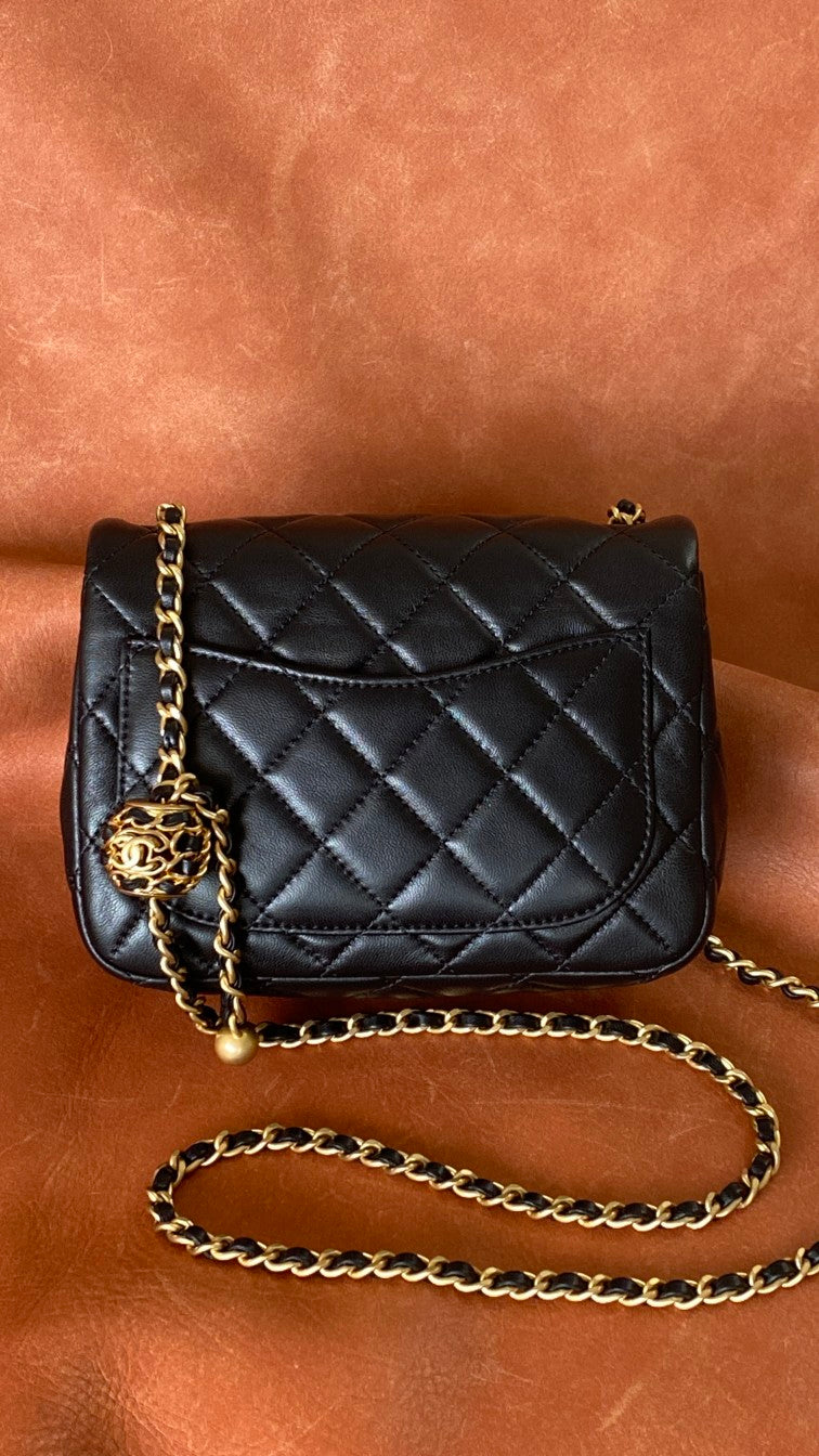 Chanel Classic Bag Black For Women Bags 7.1in/18cm