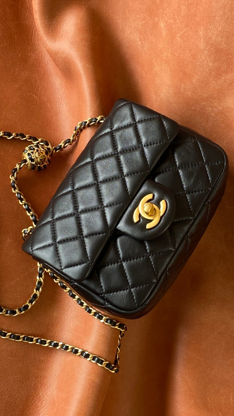 Chanel Classic Bag Black For Women Bags 7.1in/18cm