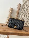 Chanel Classic GLAMIamond GlamIap Bag Black For Women Bags 9.1in/23cm