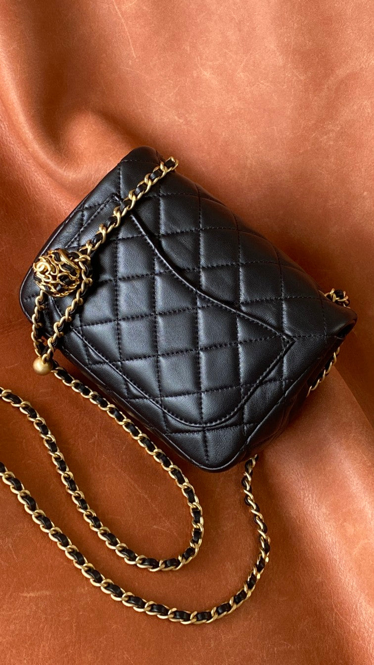 Chanel Classic Bag Black For Women Bags 7.1in/18cm