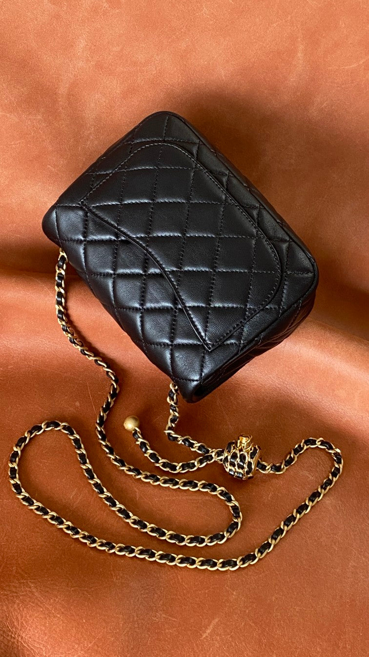 Chanel Classic Bag Black For Women Bags 7.1in/18cm