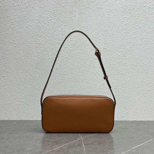 Celine Camera Shoulder Bag Cuir Triomphe Brown For Women 10in/26cm 199183DU3.04LU