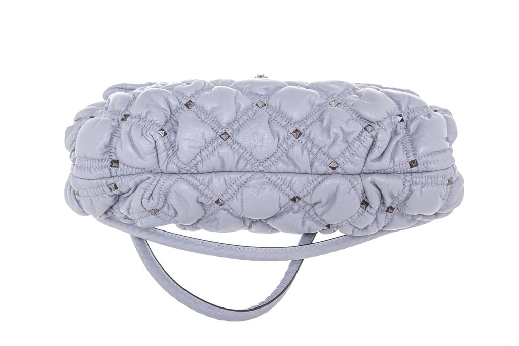Valentino Garavani Grey Spikeme Rockstud Crossbody Handbag NWT