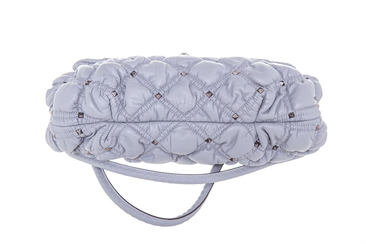 Valentino Garavani Grey Spikeme Rockstud Crossbody Handbag NWT