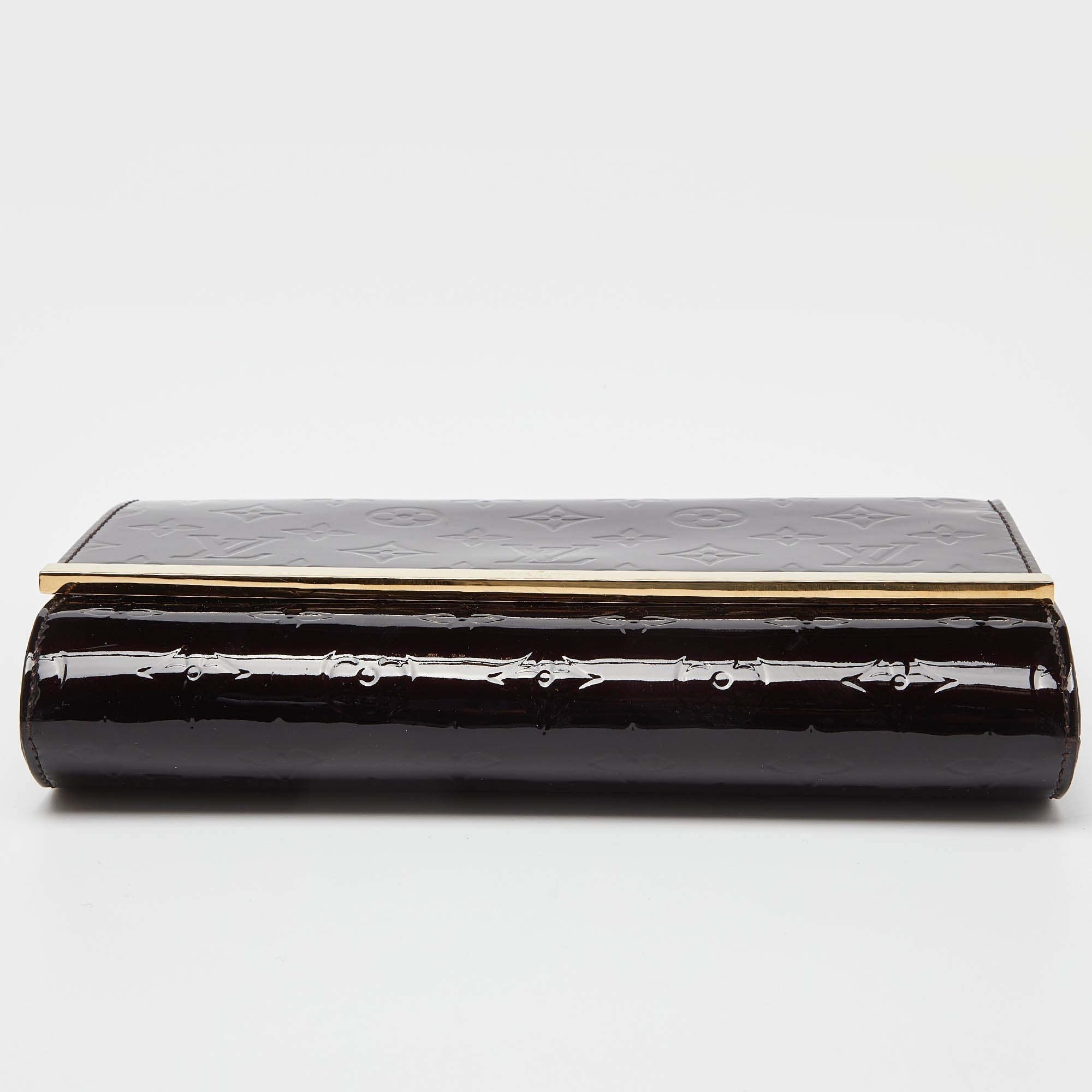 Louis Vuitton Amarante Monogram Vernis Ana Clutch Bag