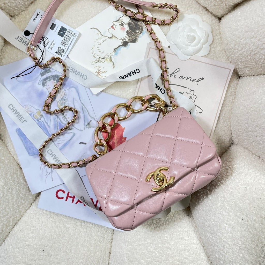 ChanelMini GlamIap Bag Gold Hardware PiNike For Women Handbags, Shoulder Bags 6.7in/17cm AS3365