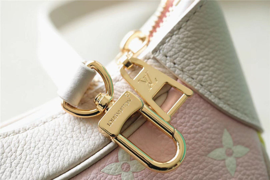 Louis Vuitton Bagatelle Monogram Empreinte Beige / Pink / Yellow For Women,  Shoulder And Crossbody Bags 22cm/8.7in Louis Vuitton M46113