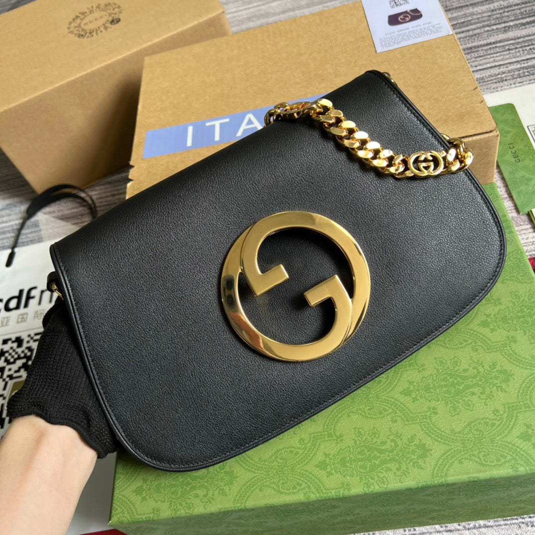 Gucci BlonDiore Shoulder Bag Black For Women, Women’s Bags 11in/28cm Gucci‎ 699268 UXX0G 1000