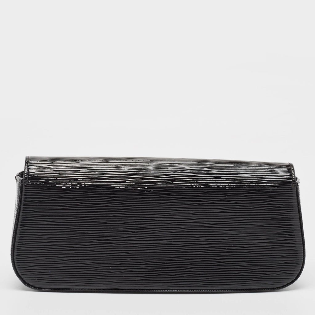 Louis Vuitton Black Electric Epi Leather Sobe Clutch..