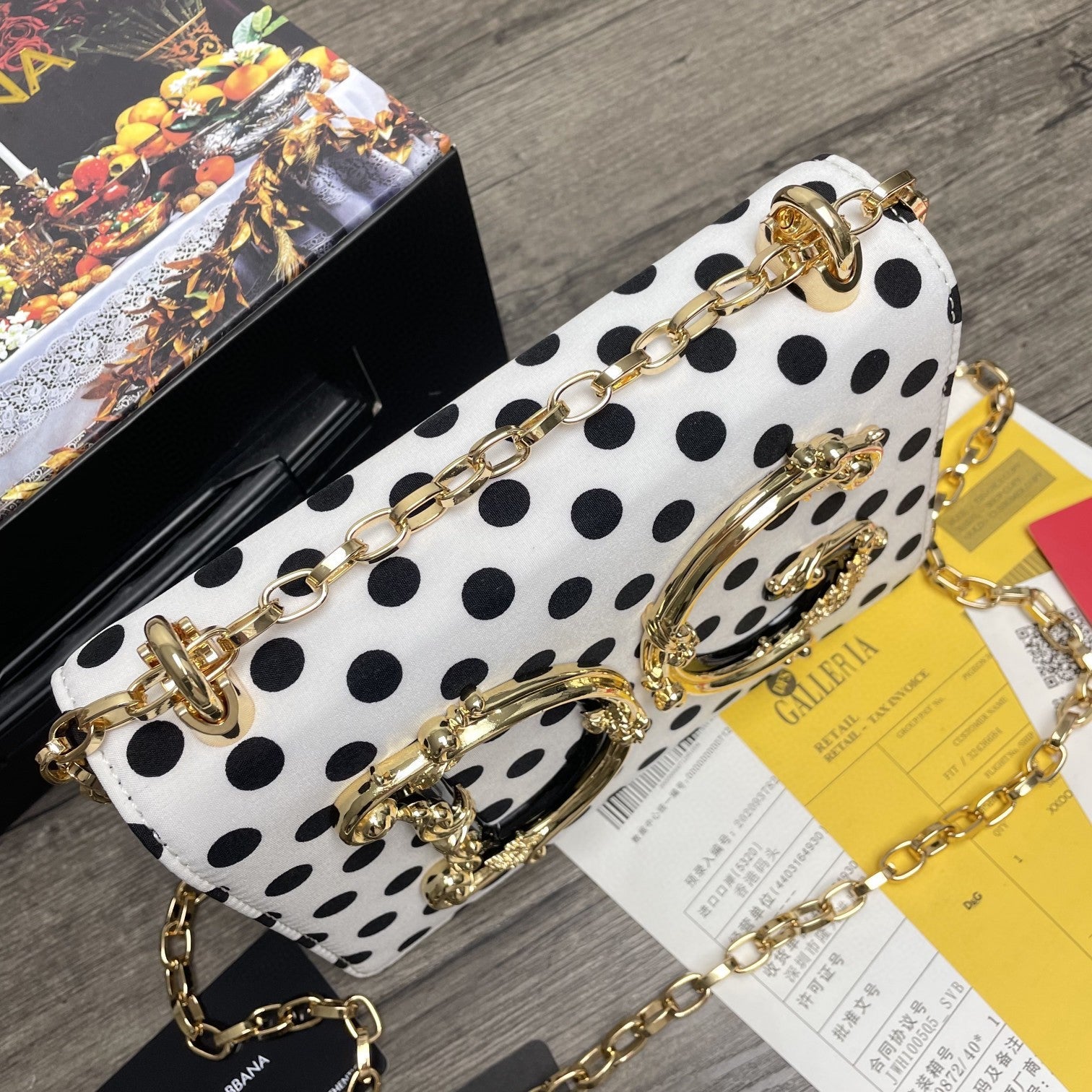 Girls CrossBody Bag With Polka Dots White For Women 8.3in/21cm GLAMI