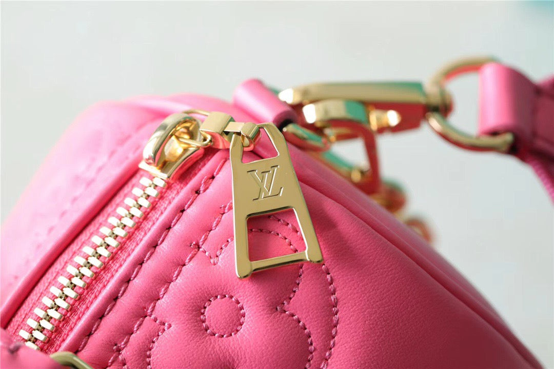 Louis Vuitton Papillon GLAMI Bag Classic Monogram For Women 20cm Dragon Fruit Pink Louis Vuitton M59826