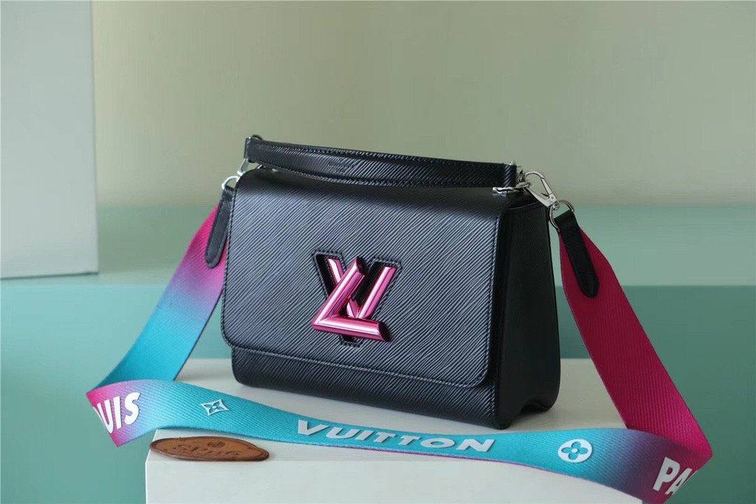Louis Vuitton Twist MM Bag, Shoulder and Cross Body Bags For Women Black 9.1in/23cm Louis Vuitton M59416