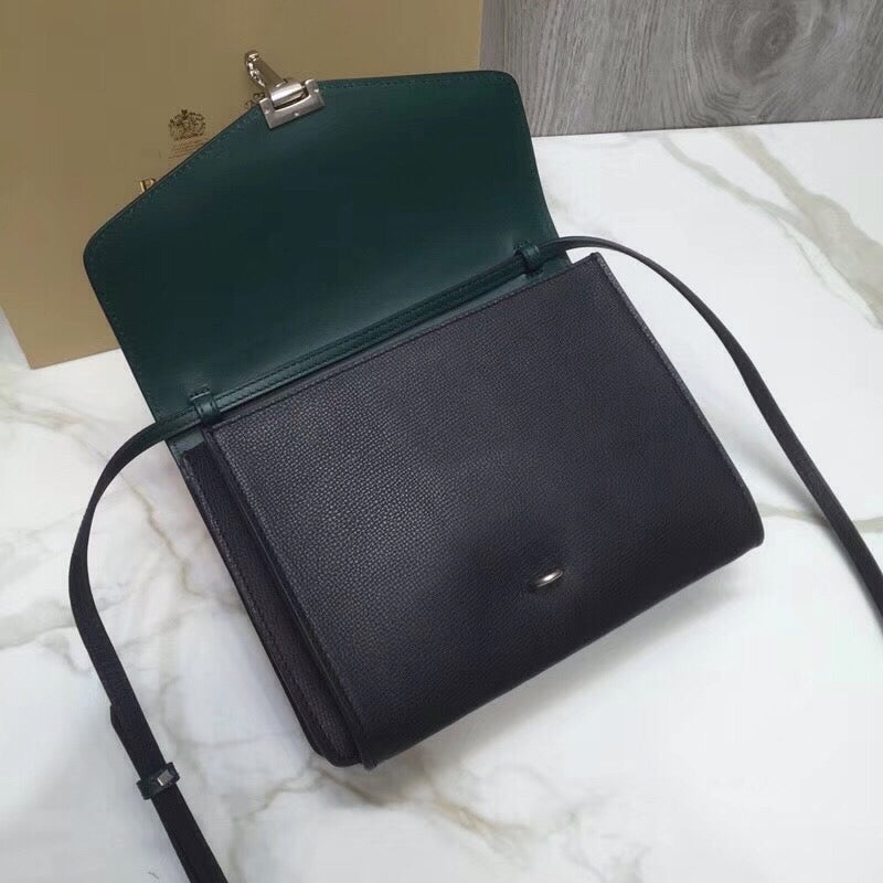 Burberry Small Macken Colorblock Crossbody Black/Green Bag For Women, Bags 9.5in/24cm