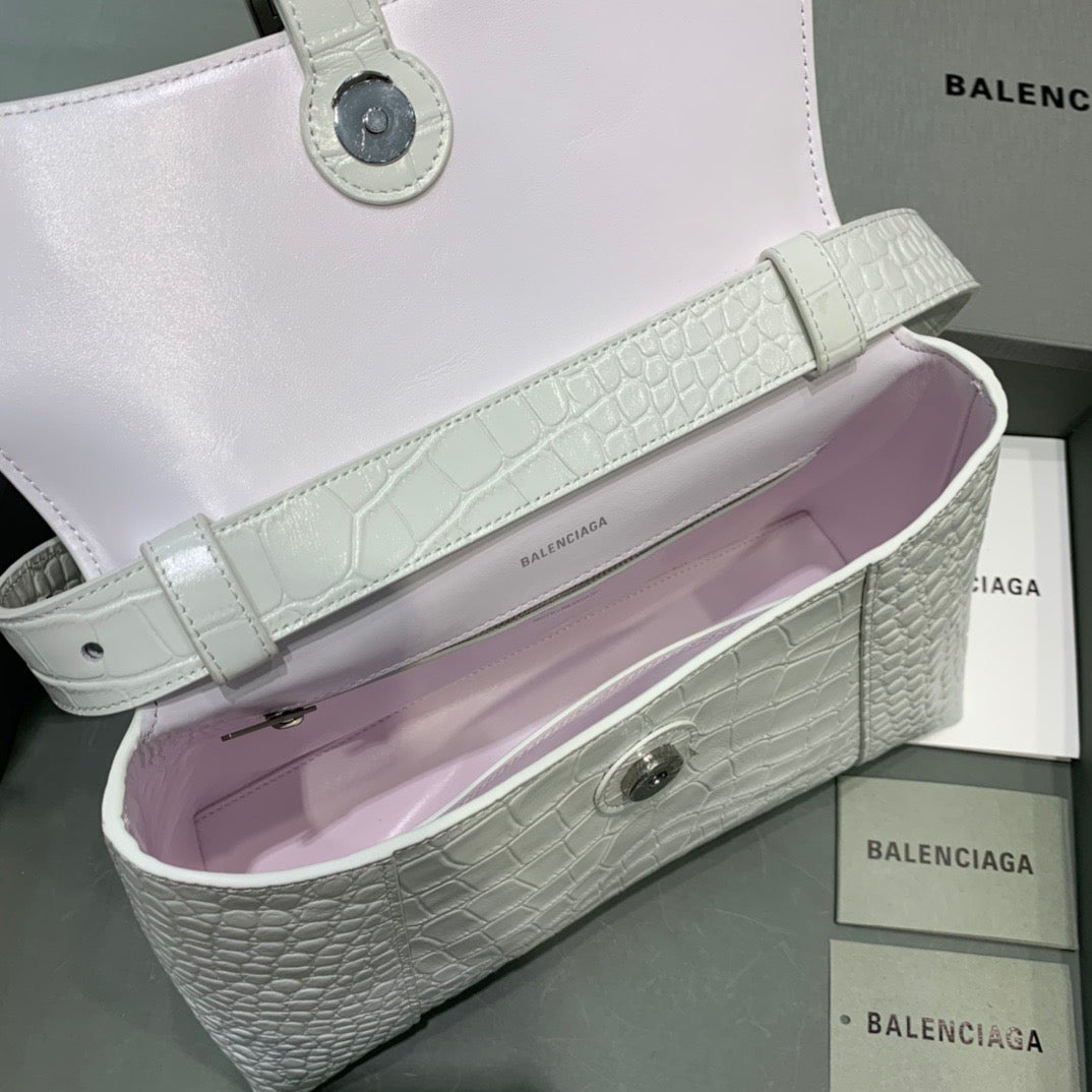 Downtown Small Shoulder Bag In White, For Women,  Bags 11.8in/30cm