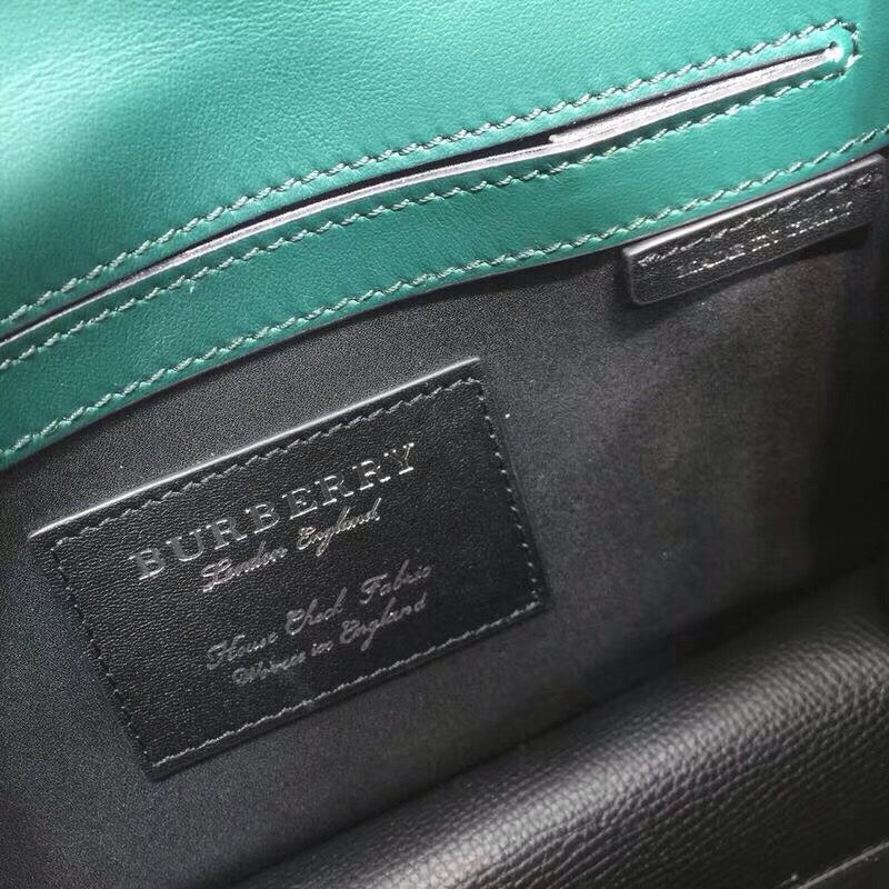Burberry Small Macken Colorblock Crossbody Black/Green Bag For Women, Bags 9.5in/24cm