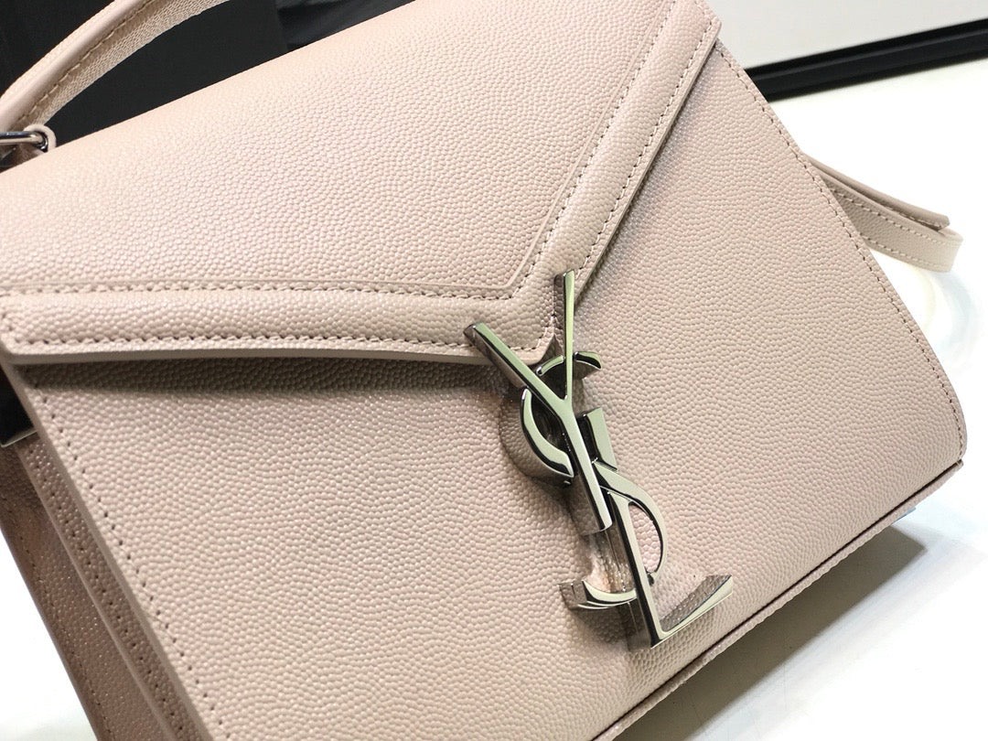 YSSL Cassandra Medium Top Handle Bag Beige For Women 9in/24.5cm YSL Â 
