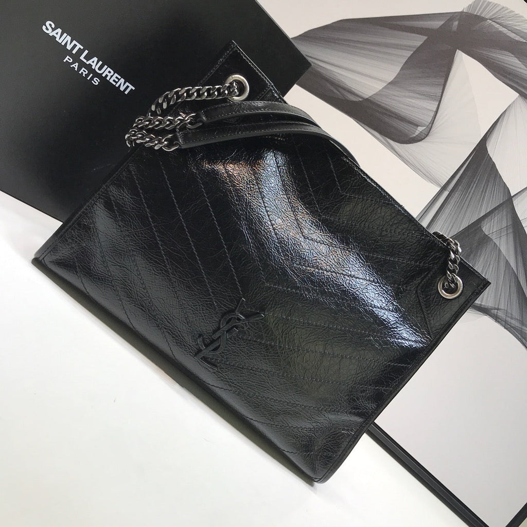 YSSL Niki Medium Shopping Bag Black For Women 12in/32cm YSLÂ 