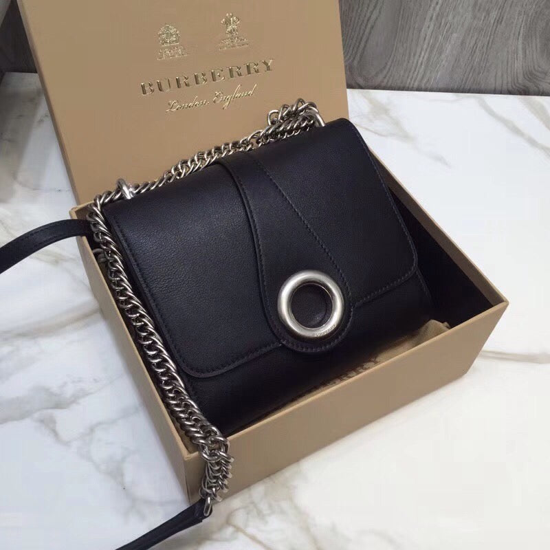 Grommet Detail Crossbody Bag Black For Women, Bags 7.1in/20cm