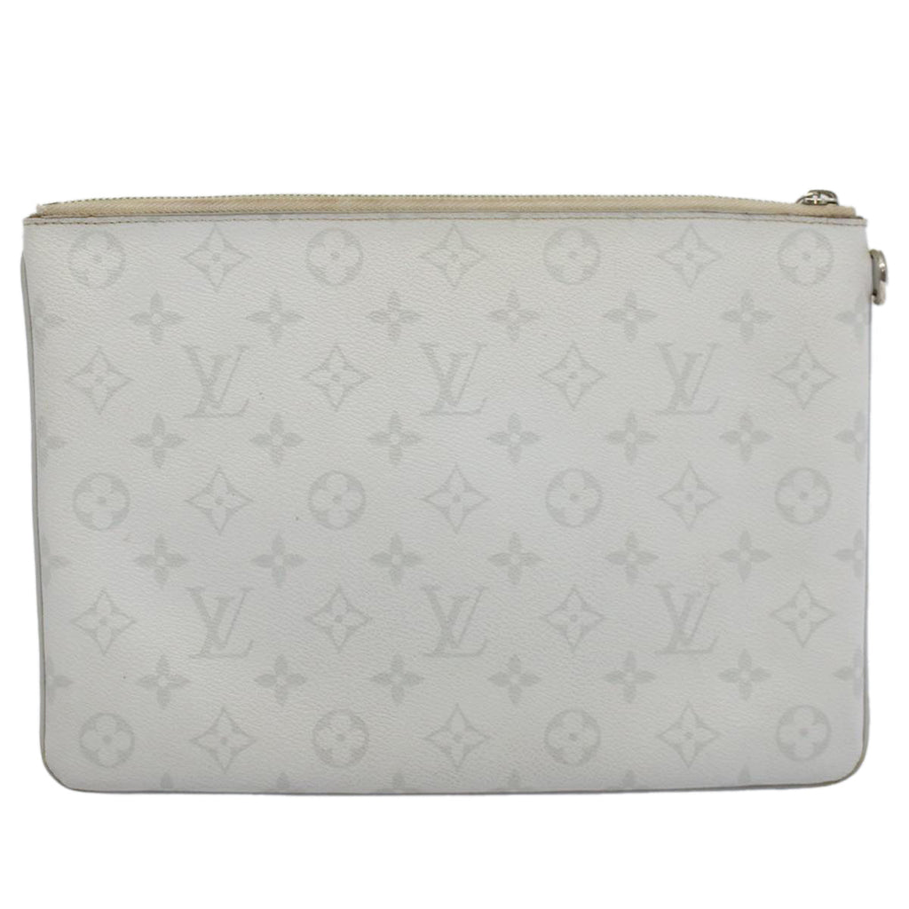 Louis Vuitton Pochette Zippée  Canvas Clutch Bag
