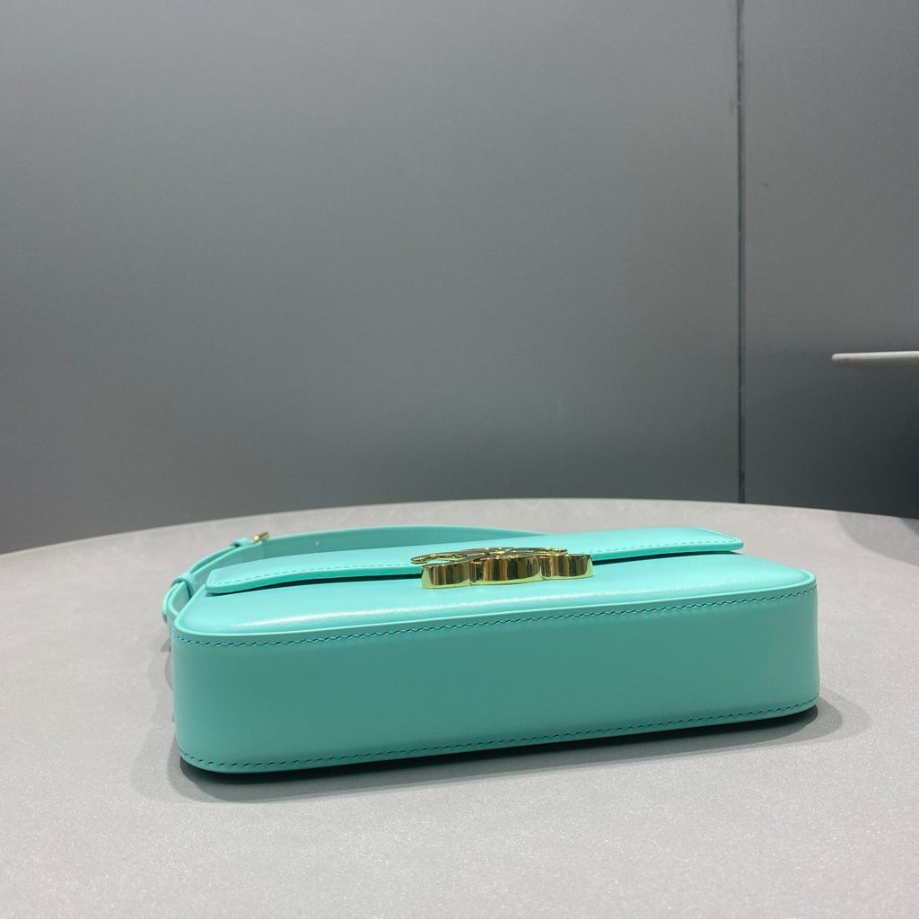 Triomphe Shoulder Bag Mint Green For Women 8in/20cm